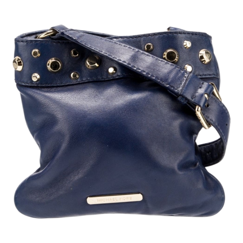 Michael Kors Blue Leather Bag